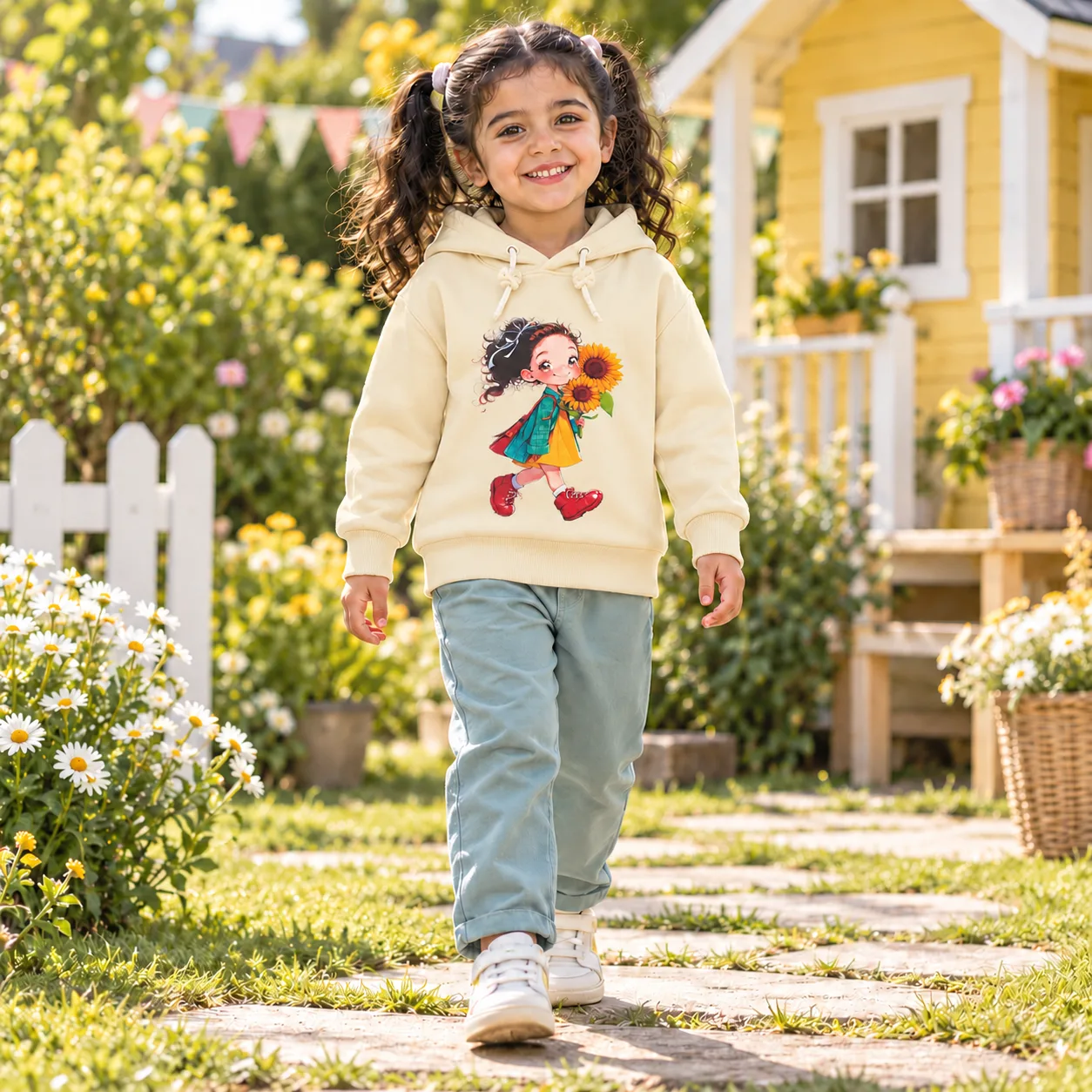 Sunflower Girl Hoodie
